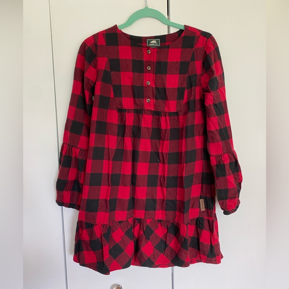 Roots Girl’s Buffalo Check Dress